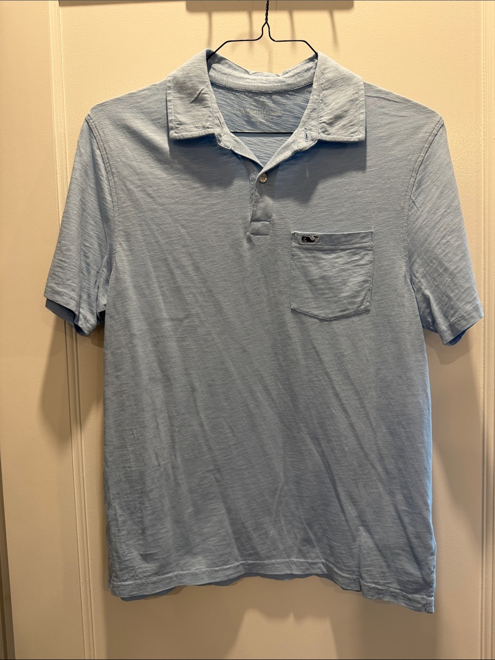 Vineyard Vines Light Blue Short-Sleeve Pocket Polo